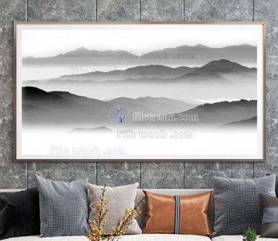 File tranh File tranh hiện đại pha lê gương KF67054 (bản gốc) in lụa 3D