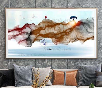 File in trần File tranh hiện đại pha lê gương KF67073 (bản gốc) trời sao