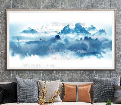 File in ấn File tranh hiện đại pha lê gương KF67089 (bản gốc) cao cấp