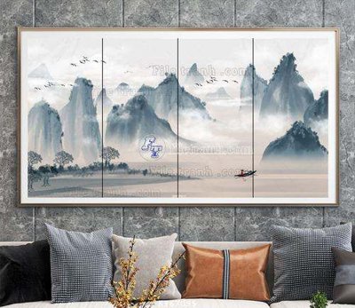 File gốc File tranh hiện đại pha lê gương KF67095 (phong cách) tối giản