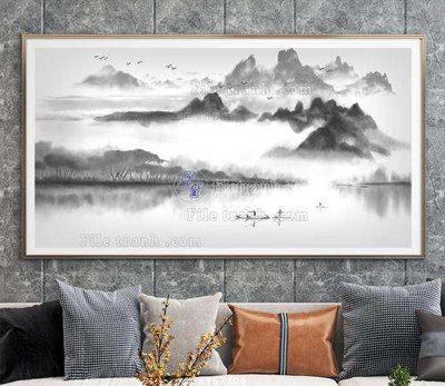 File tranh File tranh hiện đại pha lê gương KF67106 (bản gốc) in lụa 3D