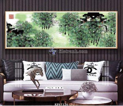 File gốc in tráng gương File tranh hiện đại pha lê gương KF67126 chi tiết