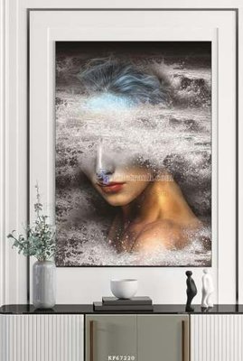 File tranh gốc File tranh hiện đại pha lê gương KF67220 (bản đẹp) độc quyền