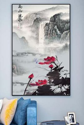 File in mica File tranh hiện đại pha lê gương KF67238 (bản gốc) làm vách ngăn