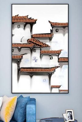 File gốc File tranh hiện đại pha lê gương KF67252 (in lụa) trang trí tường