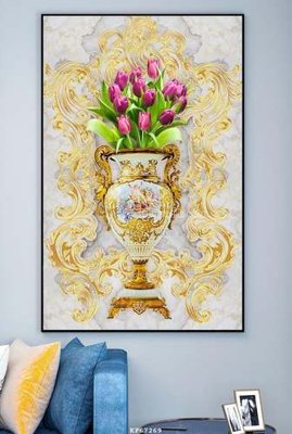 File PSD in ấn File tranh hiện đại pha lê gương KF67269 (chất lượng cao)