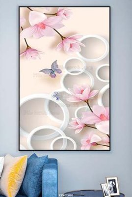 Download file File tranh hiện đại pha lê gương KF67306 (gốc) in mica đèn LED