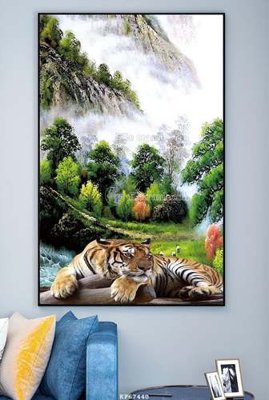 File gốc File tranh hiện đại pha lê gương KF67440 (PNG) không nền chất lượng