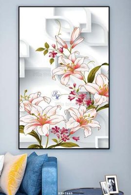 File PSD File tranh hiện đại pha lê gương KF67449 (bản gốc) cho nhà in