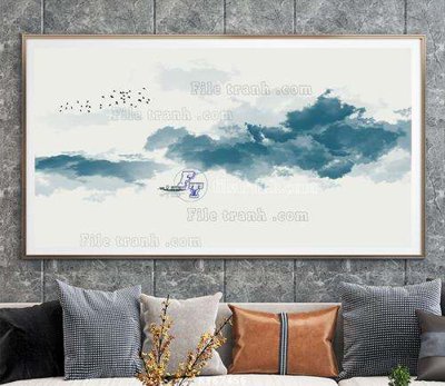 File PSD File tranh hiện đại pha lê gương KF67456 (gốc) nhiều lớp (multi-layer)