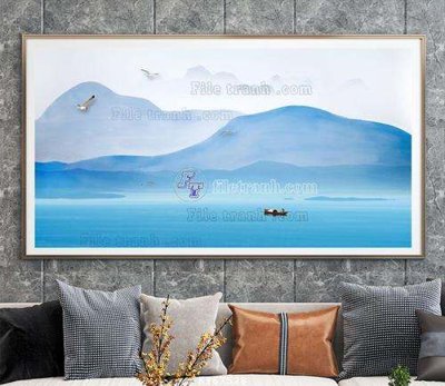 File tranh gốc File tranh hiện đại pha lê gương KF67528 chủ đề hiện đại