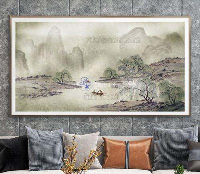 Ảnh mô tả file gốc in mica File tranh hiện đại pha lê gương KF67531