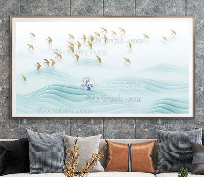 File tranh File tranh hiện đại pha lê gương KF67547 (bản gốc) trang trí văn phòng