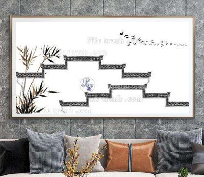 File gốc in ấn File tranh hiện đại pha lê gương KF67567 độ phân giải cao