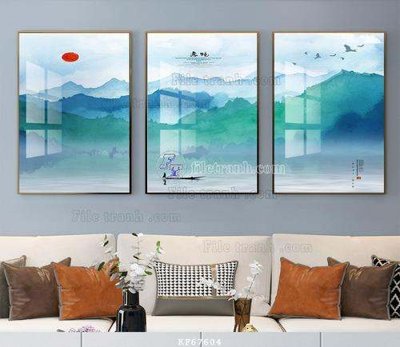 File tranh File tranh hiện đại pha lê gương KF67604 (ảnh gốc) không bị mờ