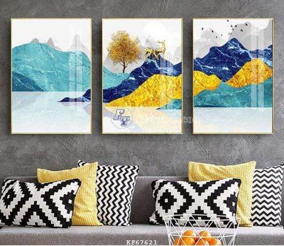 File tranh File tranh hiện đại pha lê gương KF67621 (bản gốc) in lụa 3D