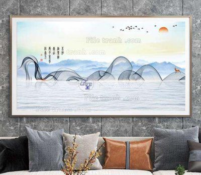 File gốc File tranh hiện đại pha lê gương KF67661 (PNG) chất lượng cao