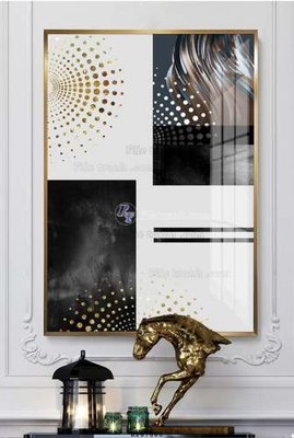 Ảnh gốc file in lụa File tranh hiện đại pha lê gương KF67668 chi tiết