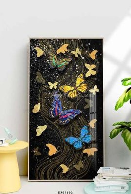 Ảnh gốc File tranh hiện đại pha lê gương KF67693 (độ nét cao) in tráng gương