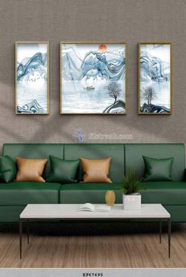 File tranh in mica File tranh hiện đại pha lê gương KF67695 (độ phân giải cao)