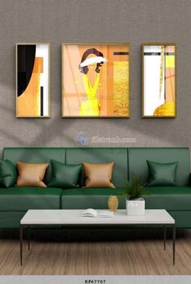 File tranh File tranh hiện đại pha lê gương KF67707 (bản gốc) in canvas