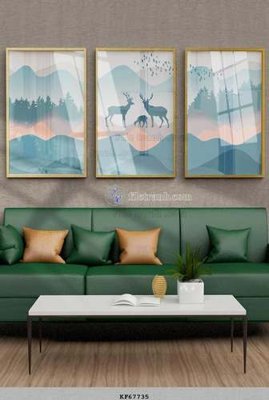 File gốc File tranh hiện đại pha lê gương KF67735 (cho in 3D) độc đáo