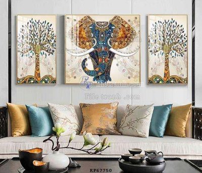 File gốc File tranh hiện đại pha lê gương KF67750 (cho in 3D) độc đáo