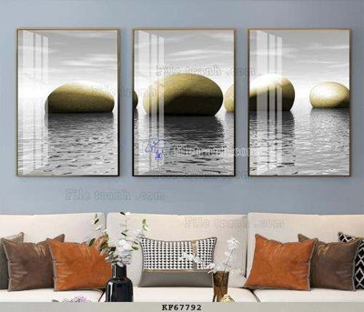 File tranh File tranh hiện đại pha lê gương KF67792 (ảnh gốc) in trần 3D