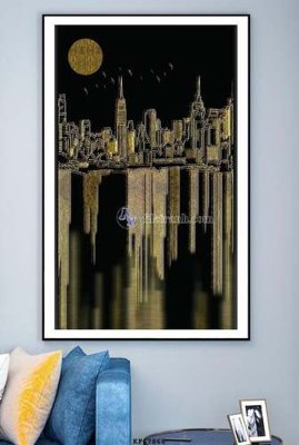 Tệp tin gốc File tranh hiện đại pha lê gương KF67868 (dùng cho in ấn) chuyên nghiệp