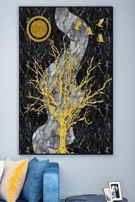 Tải file tranh gốc File tranh hiện đại pha lê gương KF67869 chất lượng cao