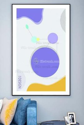 Download file gốc File tranh hiện đại pha lê gương KF67945 (in lụa) tranh 3D