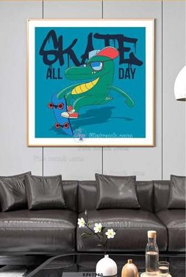 File tranh File tranh hiện đại pha lê gương KF67980 (bản gốc) trang trí văn phòng