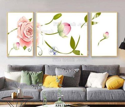 File gốc File tranh hiện đại pha lê gương KF67998 (in tráng gương) ốp tường