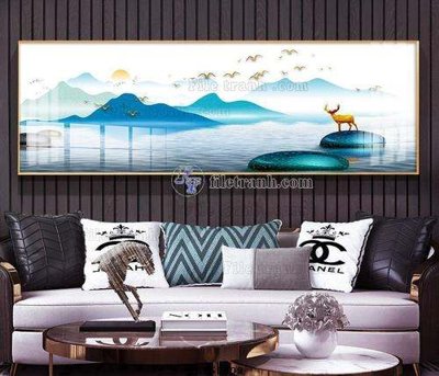 File gốc File tranh hiện đại pha lê gương KF68009 (PSD/TIFF) độ phân giải cao