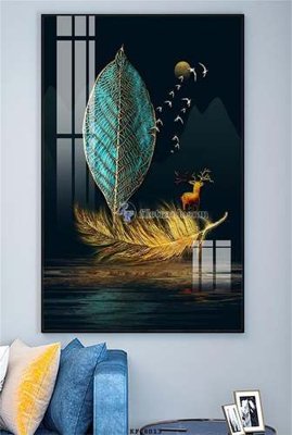 File gốc in mica File tranh hiện đại pha lê gương KF68013 chất lượng