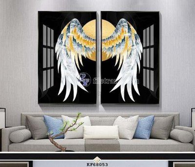 File tranh File tranh hiện đại pha lê gương KF68053 (ảnh gốc) sắc nét hoàn hảo