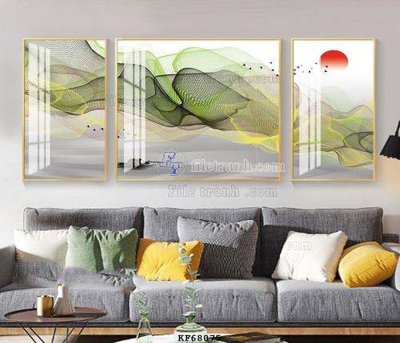 Hình ảnh file gốc File tranh hiện đại pha lê gương KF68075 (chất lượng cao)