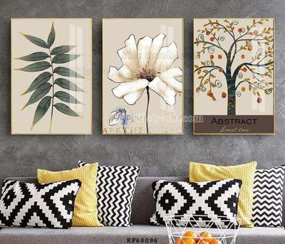 File gốc File tranh hiện đại pha lê gương KF68096 (trang trí) phòng làm việc