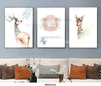 File tranh File tranh hiện đại pha lê gương KF68103 (gốc) chủ đề tĩnh vật