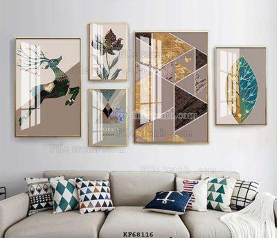 File tranh File tranh hiện đại pha lê gương KF68116 (ảnh gốc) độ nét vượt trội