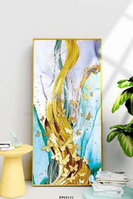 File gốc File tranh hiện đại pha lê gương KF68131 (ảnh chi tiết) để in lụa