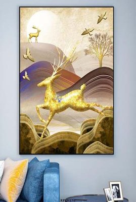 Ảnh gốc File tranh hiện đại pha lê gương KF68170 (độ nét cao) in mica