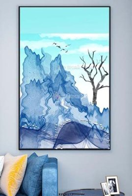 Ảnh gốc File tranh hiện đại pha lê gương KF68177 (độ nét cao) in mica