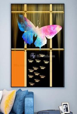 Download file gốc File tranh hiện đại pha lê gương KF68179 (in mica) trang trí