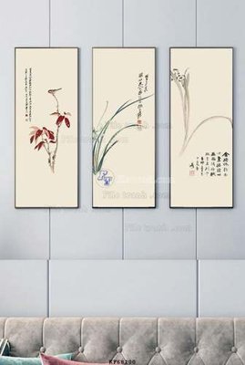 Download file File tranh hiện đại pha lê gương KF68200 (gốc) in mica bàn thờ