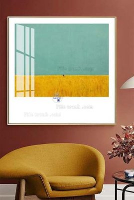 File PSD File tranh hiện đại pha lê gương KF68212 (gốc) nhiều lớp (multi-layer)