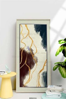 File tranh gốc in trần nhà File tranh hiện đại pha lê gương KF68332 3D