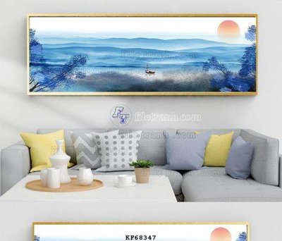 Ảnh gốc File tranh hiện đại pha lê gương KF68347 (siêu chi tiết) để in ấn