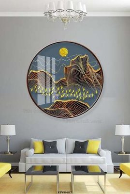 File gốc File tranh hiện đại pha lê gương KF68407 (phong cách) châu Âu