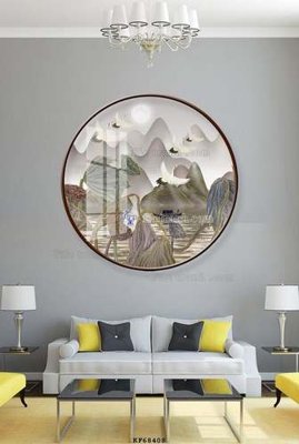 Download file gốc File tranh hiện đại pha lê gương KF68408 (in lụa) nghệ thuật